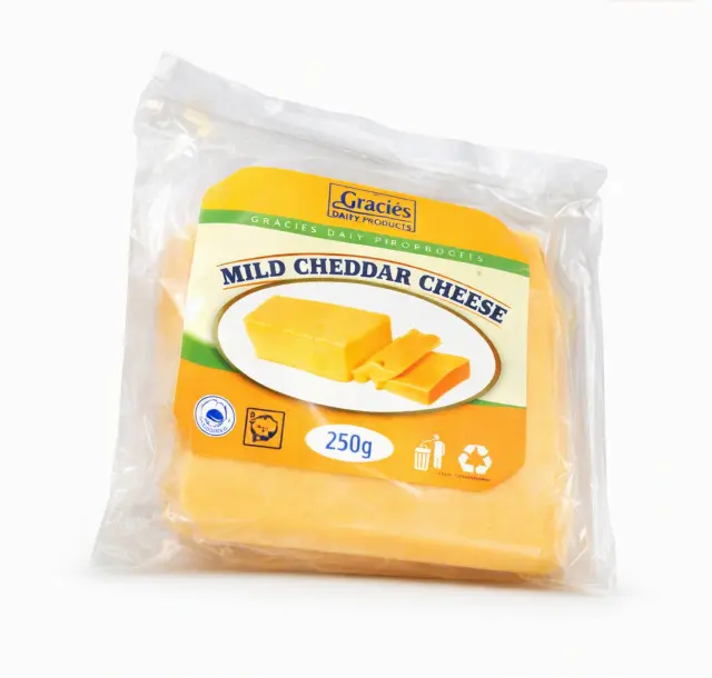 Gracie'S Mild Cheddar Cheese 250G